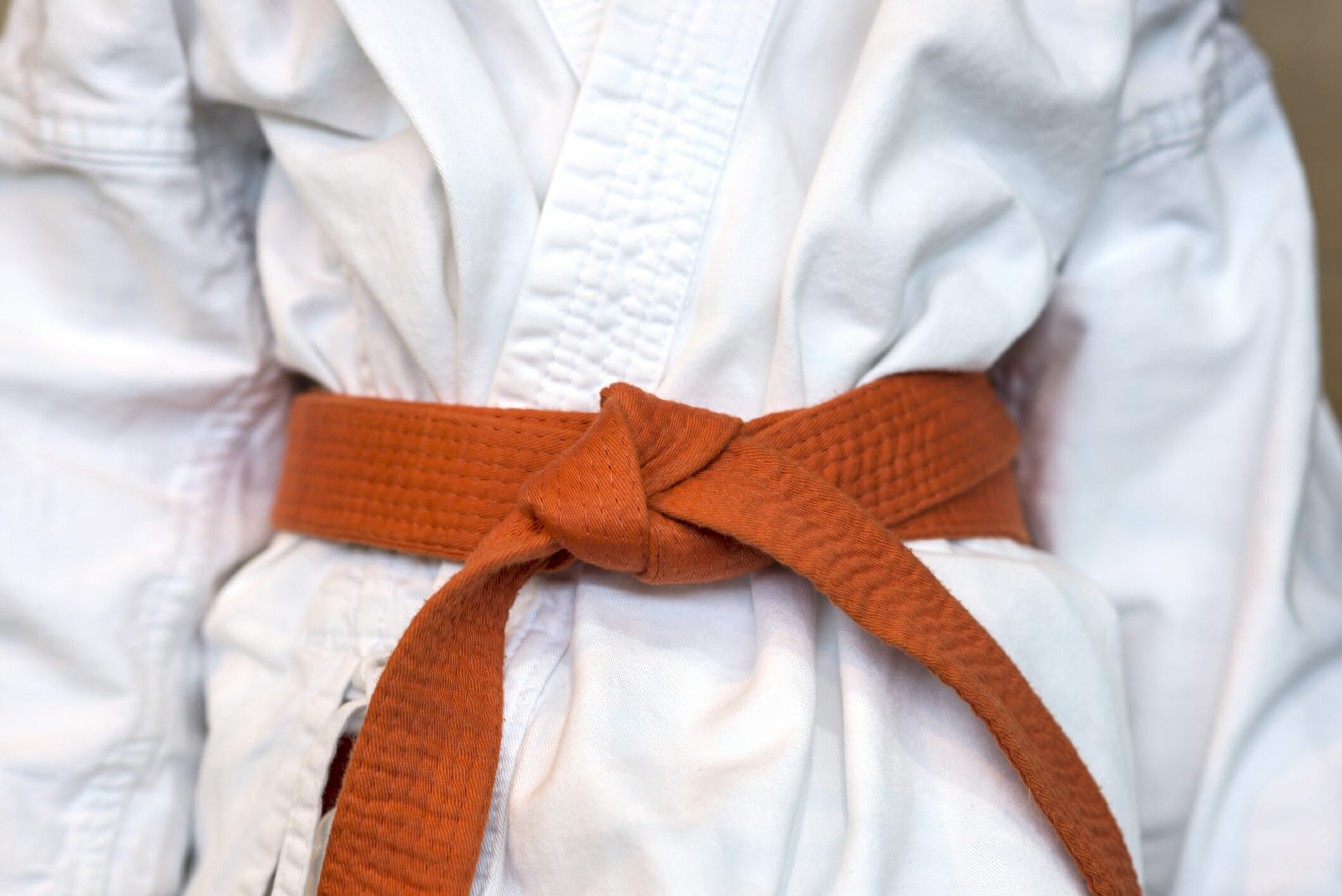 orange martial arts belt